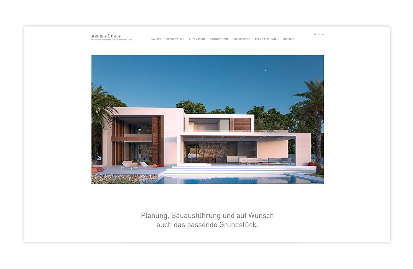 Website, Broschüre - Seasites
